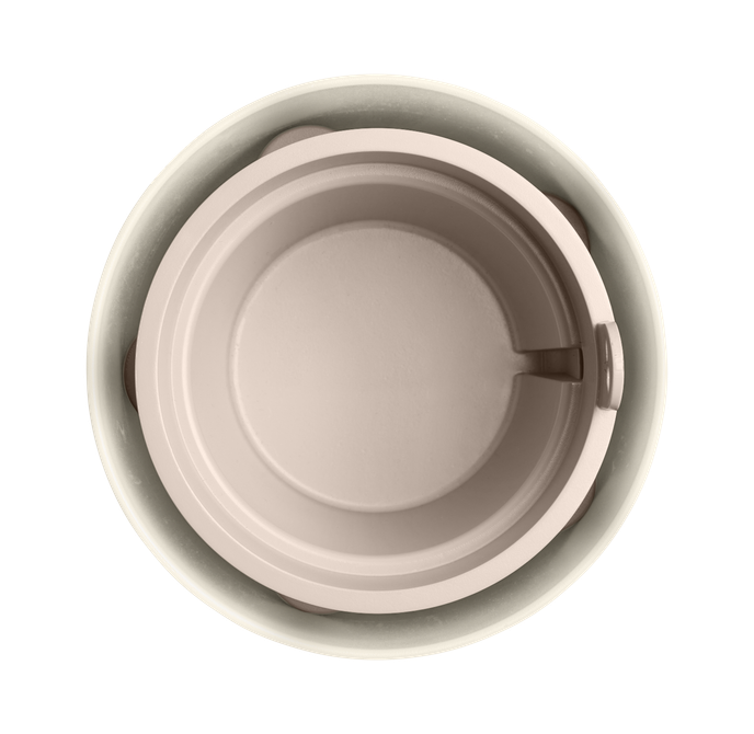 bouncy basil linen white